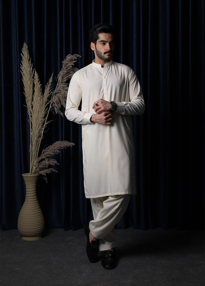 Mazham Pret Plain Blended Kurta-Shalwar BBKT-S-M