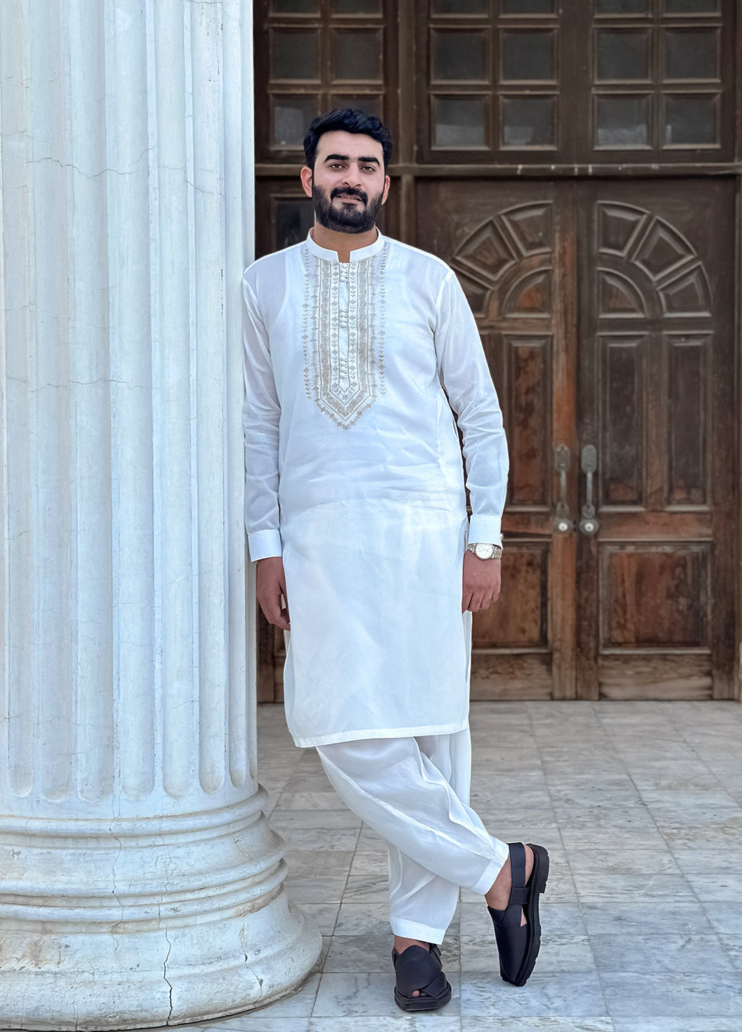 Mazham Pret Embroidered Cotton Kameez Shalwar OFCECG