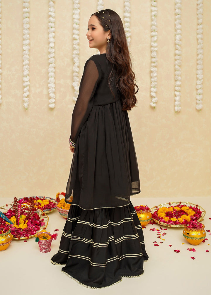 Gulzar by Modest Pret Chiffon 3 Piece Suit 8905 Black