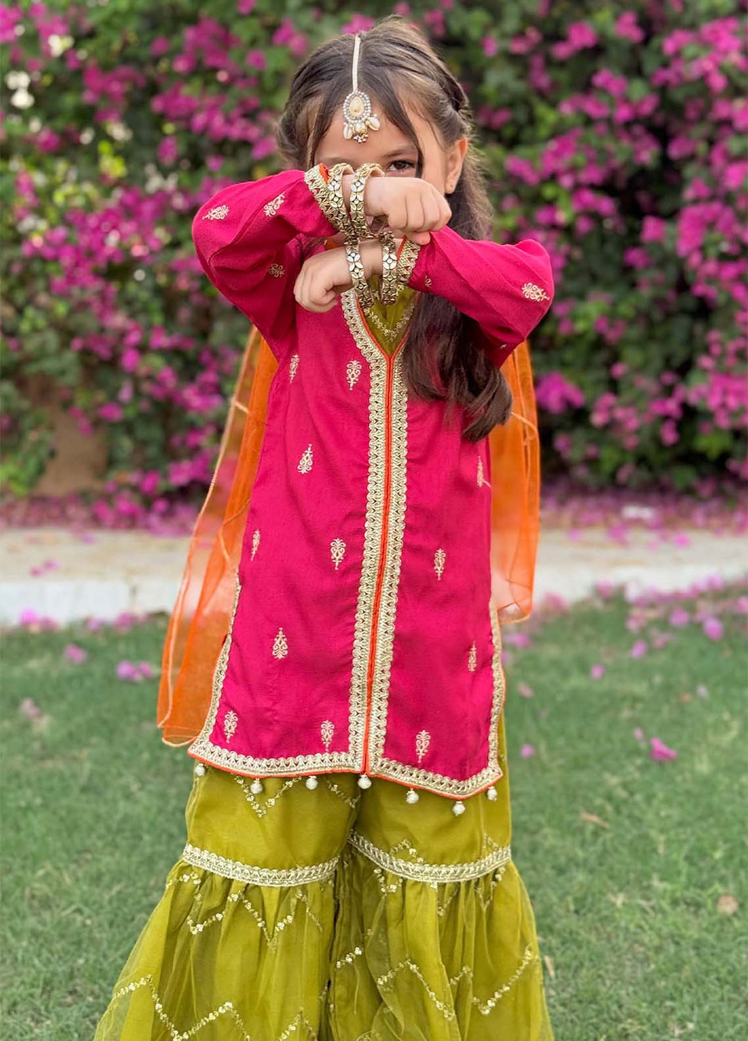 Modest Pret Embroidered Raw Silk 3 Piece Suit Noorani