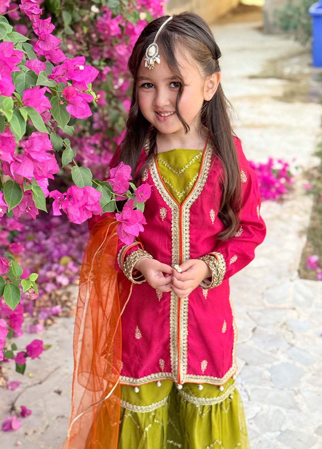 Modest Pret Embroidered Raw Silk 3 Piece Suit Noorani