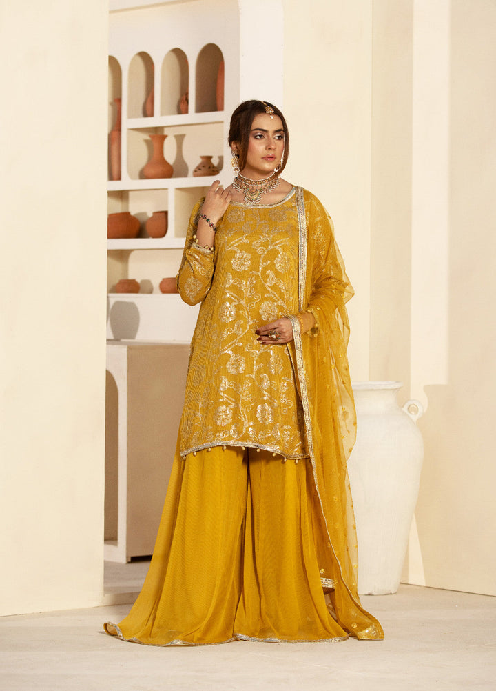 Haniya Mahnoor Pret Embroidered Chiffon 3 Piece Naira