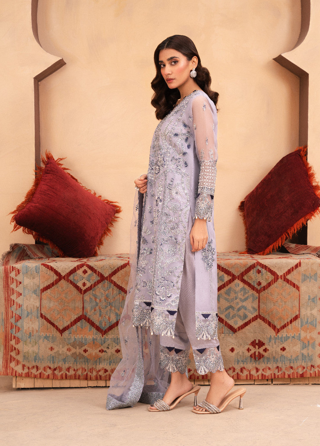 Haniya Mahnoor Pret Embroidered Organza 3 Piece Maha