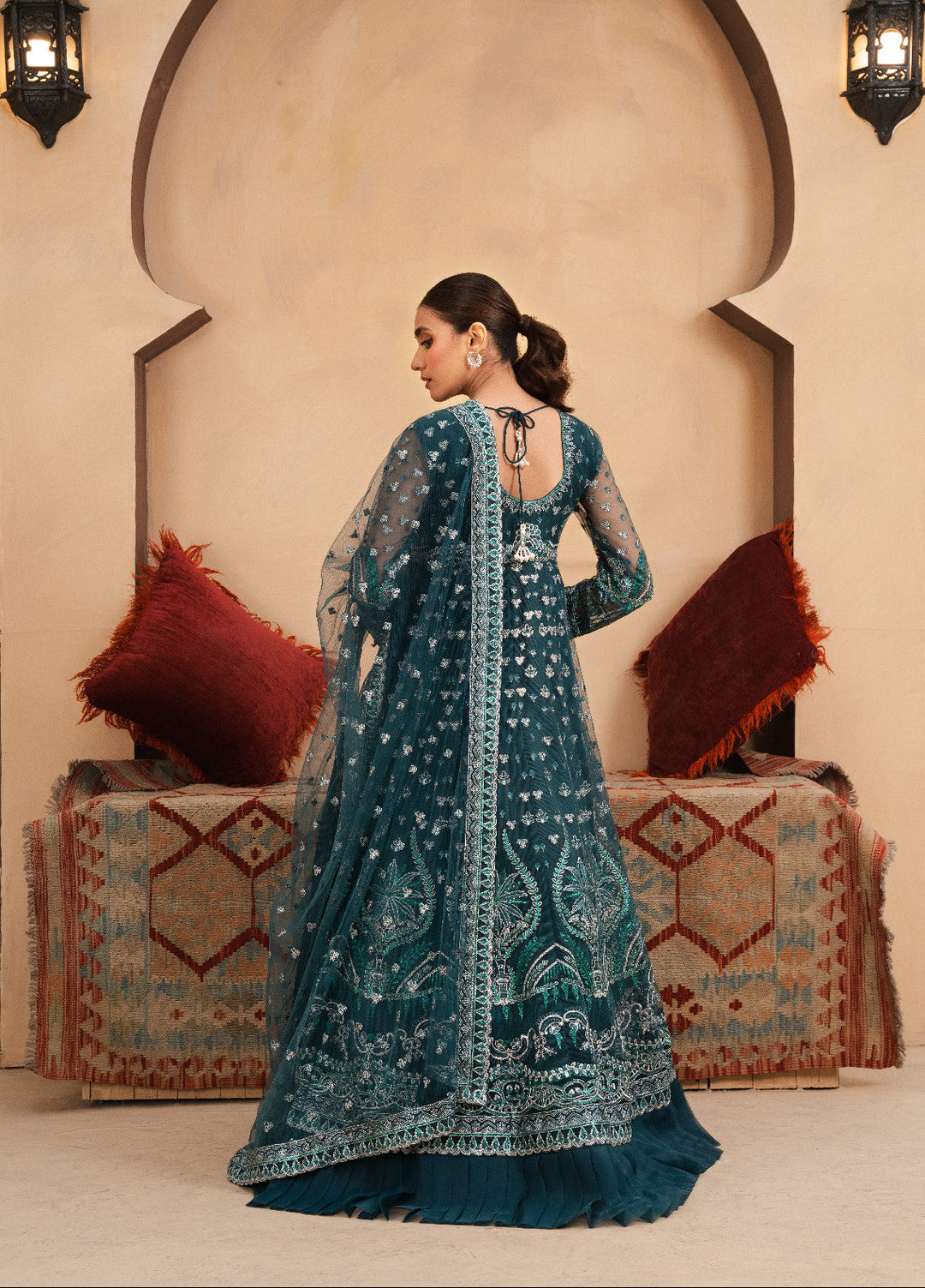 Haniya Mahnoor Pret Embroidered Net 3 Piece Anabia
