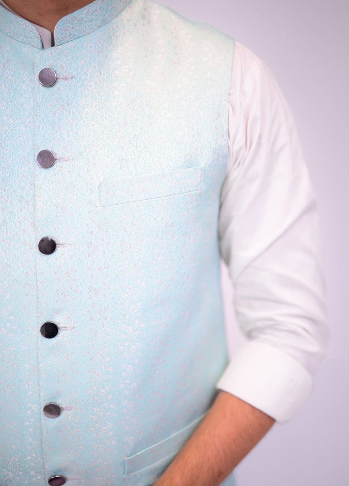 Sky Blue with Silver Atlus Waistcoat