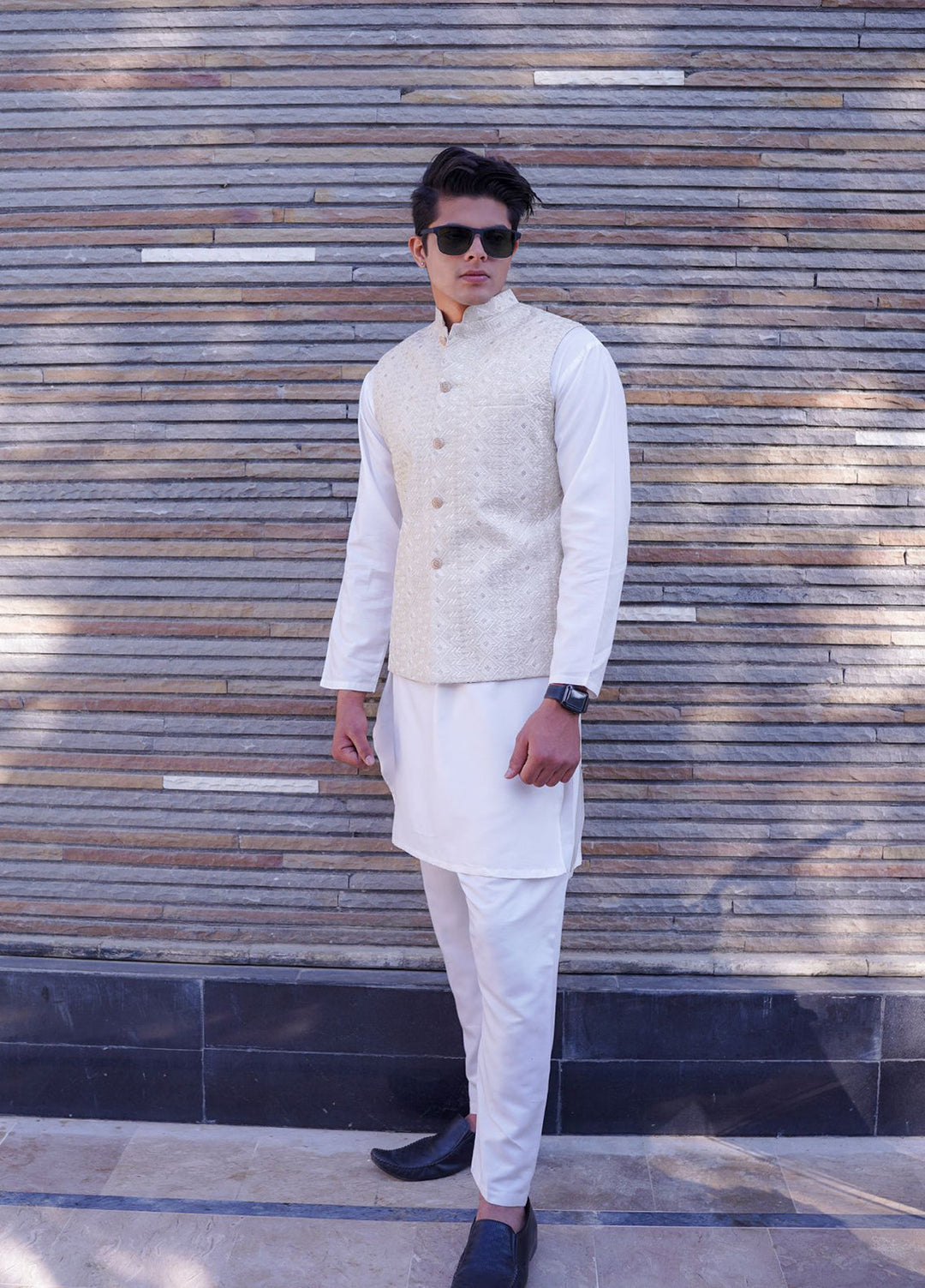 Label M Embroidered Men Waistcoat - WC13