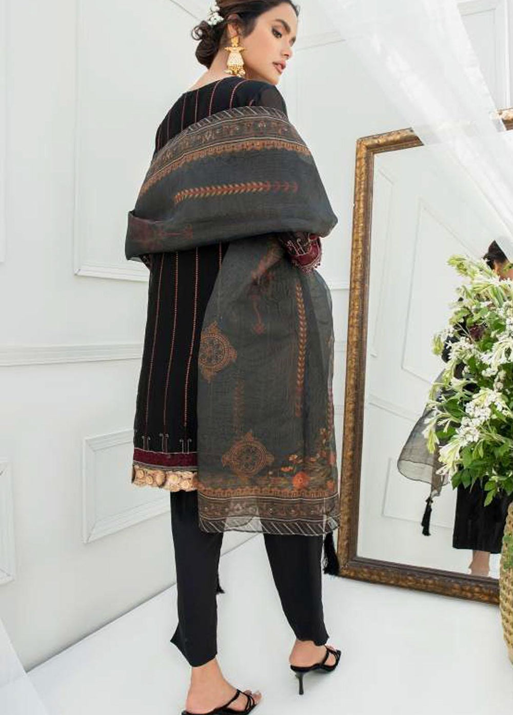 Pulchi by Qasimi Embroidered Chiffon Suits Unstitched 3 Piece QM21PL UNPL-01 - Formals Collection