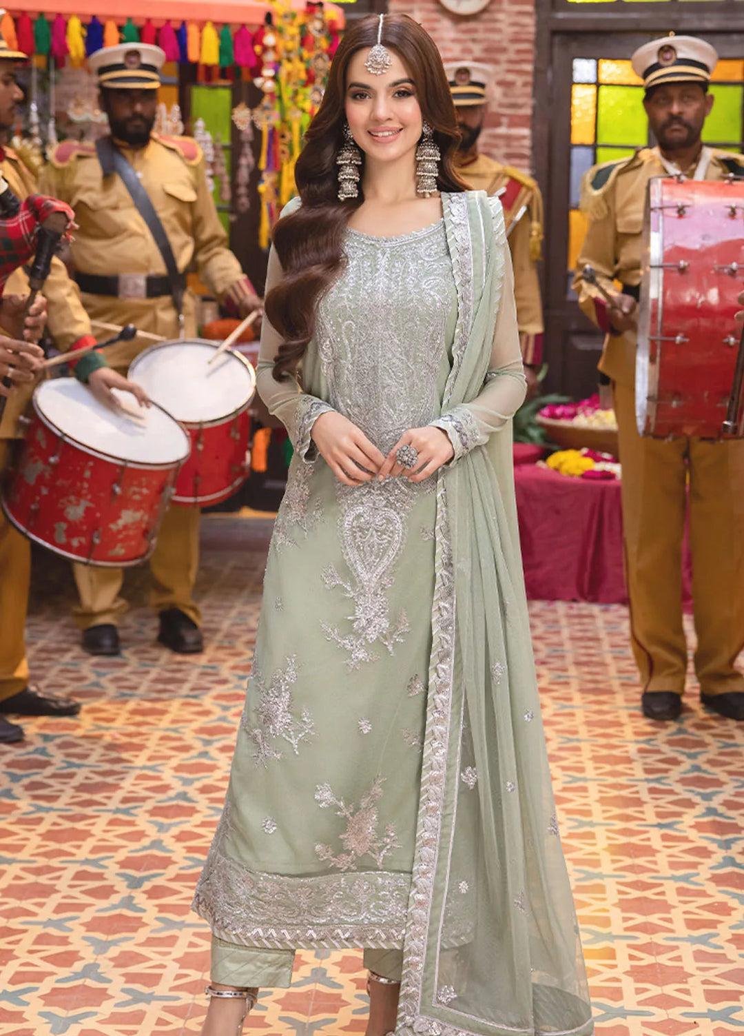 Pyaar Diyan Gallan By Asim Jofa Embroidered Net Suit Unstitched 3 Piece AJEM-01 - Festive Collection