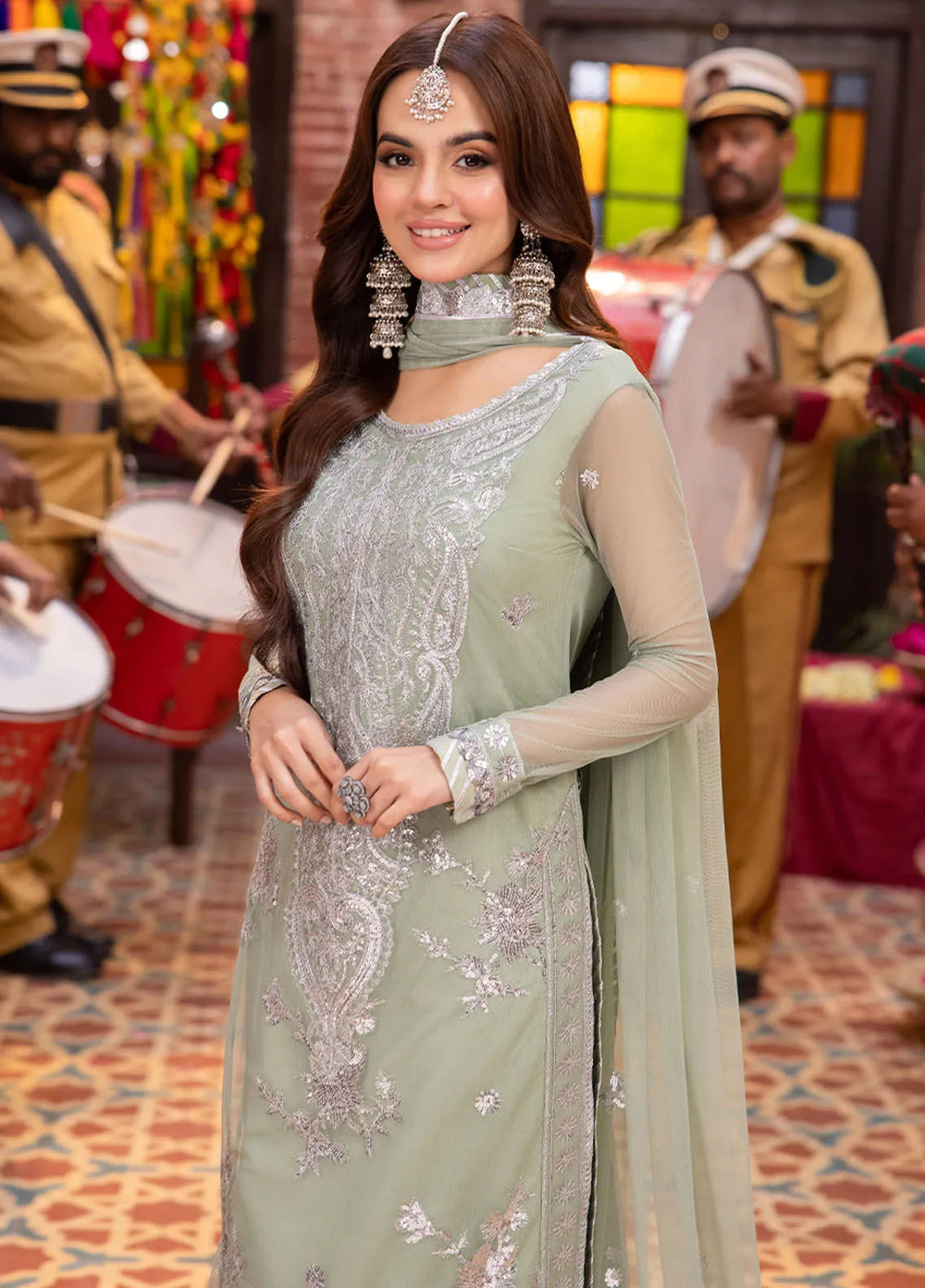 Pyaar Diyan Gallan By Asim Jofa Embroidered Net Suit Unstitched 3 Piece AJEM-01 - Festive Collection