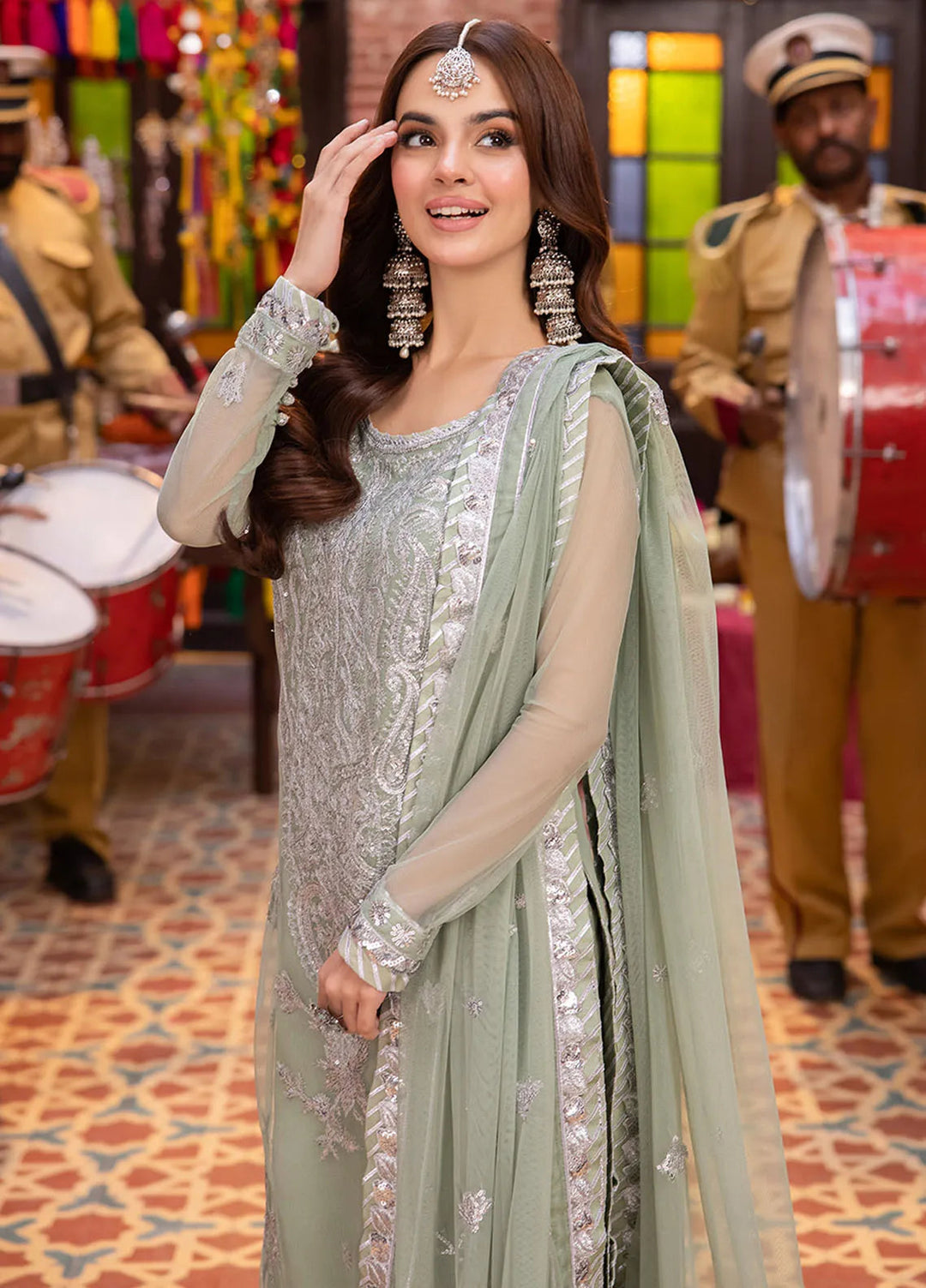 Pyaar Diyan Gallan By Asim Jofa Embroidered Net Suit Unstitched 3 Piece AJEM-01 - Festive Collection