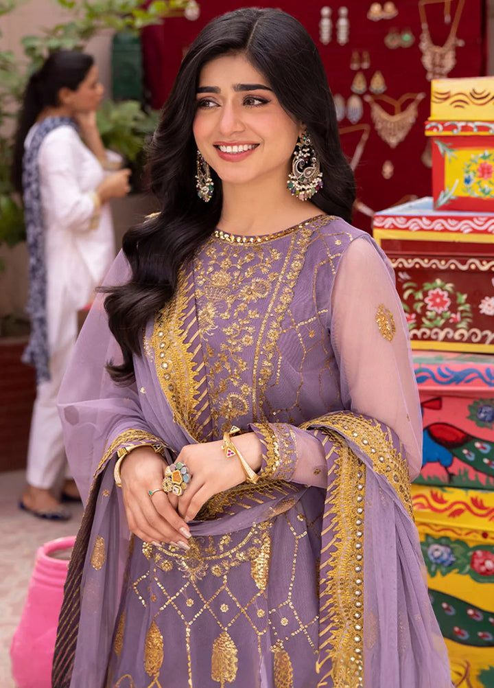 Pyaar Diyan Gallan By Asim Jofa Embroidered Net Suit Unstitched 3 Piece AJEM-02 - Festive Collection