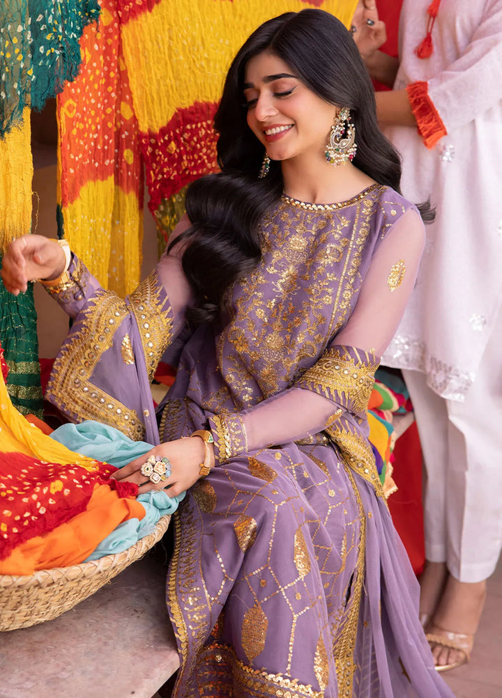 Pyaar Diyan Gallan By Asim Jofa Embroidered Net Suit Unstitched 3 Piece AJEM-02 - Festive Collection