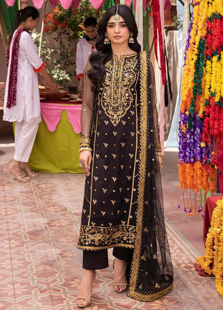 Pyaar Diyan Gallan By Asim Jofa Embroidered Net Suit Unstitched 3 Piece AJEM-04 - Festive Collection