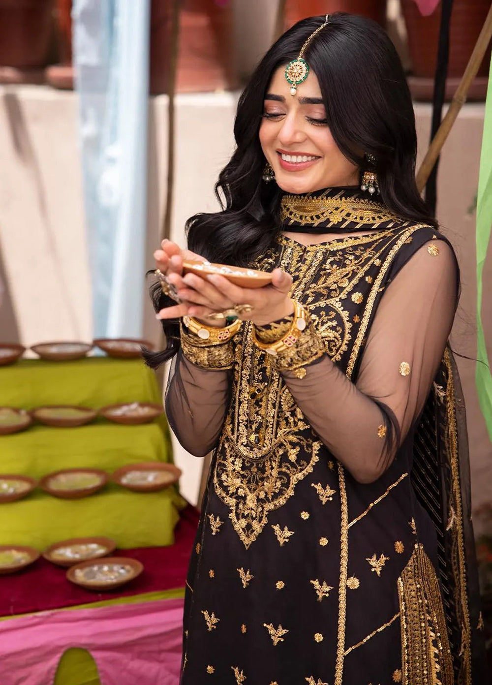 Pyaar Diyan Gallan By Asim Jofa Embroidered Net Suit Unstitched 3 Piece AJEM-04 - Festive Collection