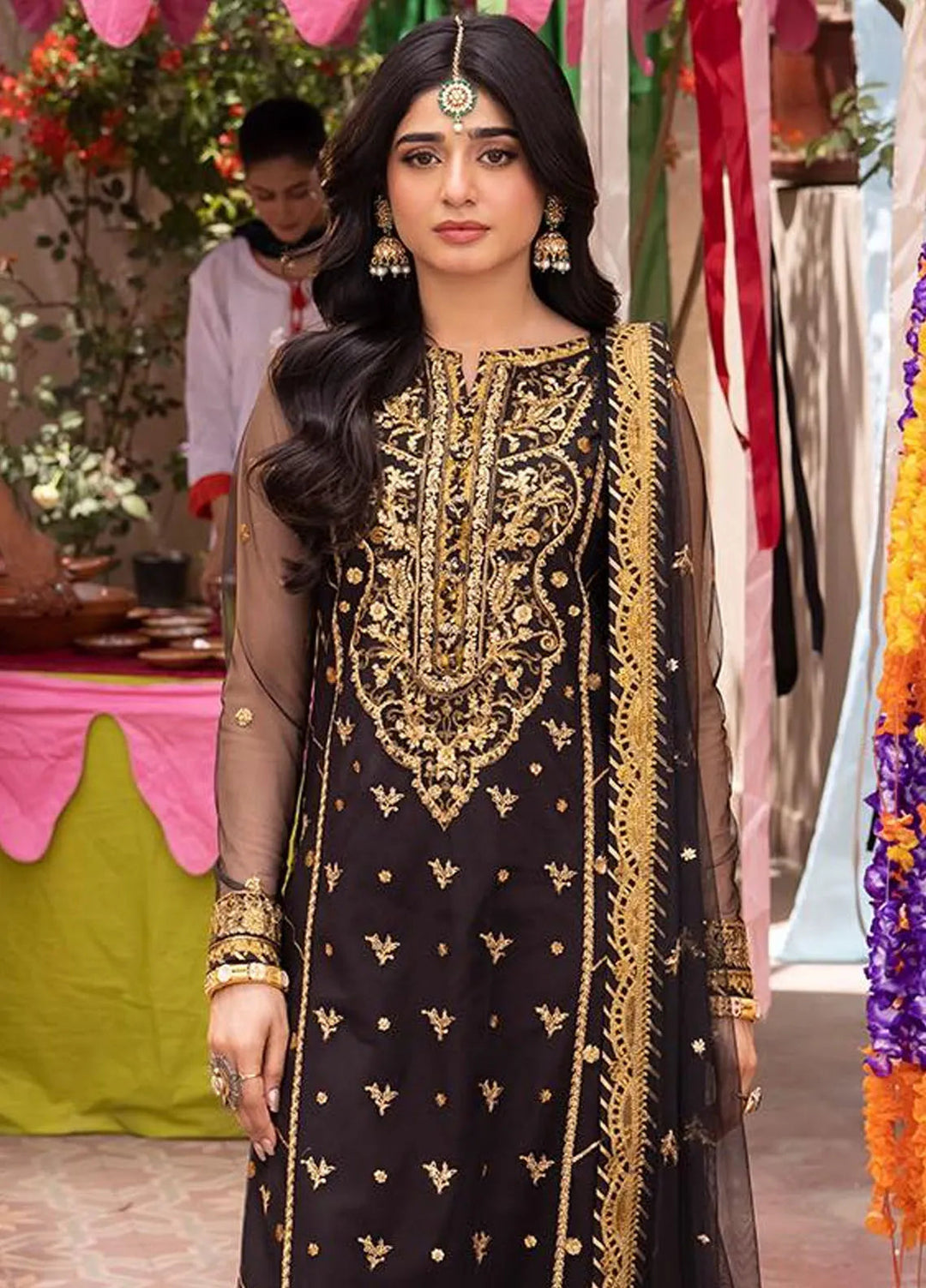 Pyaar Diyan Gallan By Asim Jofa Embroidered Net Suit Unstitched 3 Piece AJEM-04 - Festive Collection