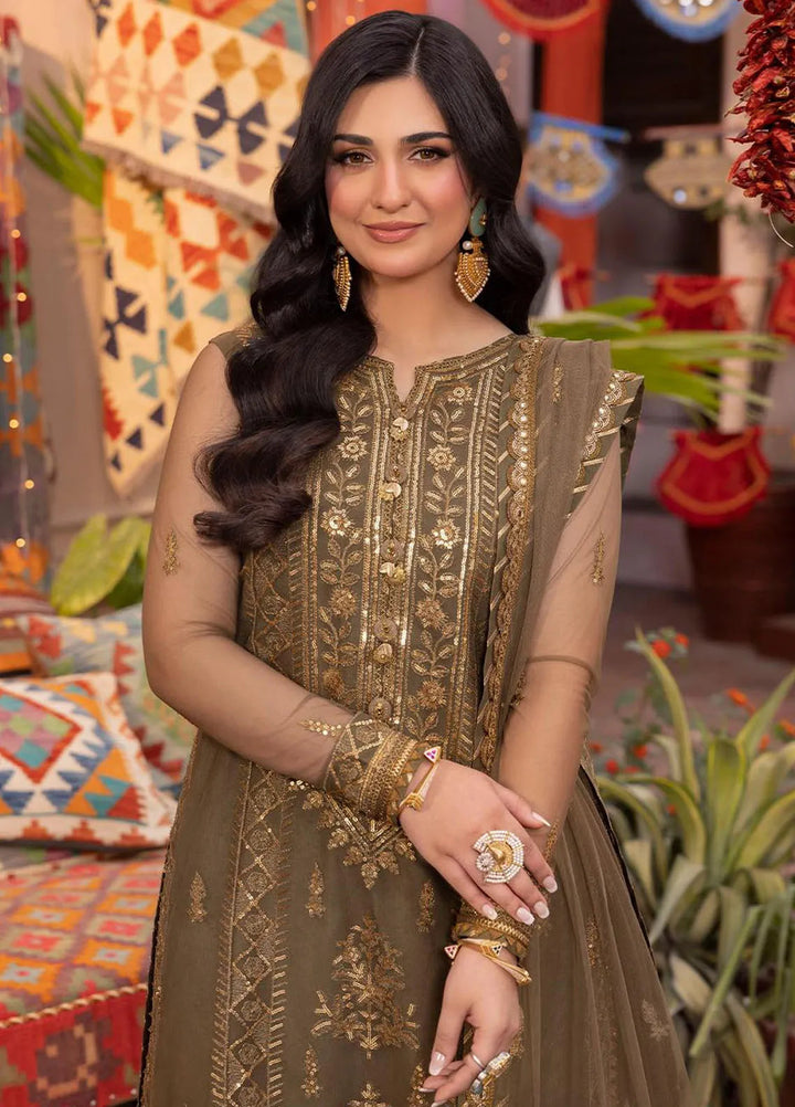 Pyaar Diyan Gallan By Asim Jofa Embroidered Net Suit Unstitched 3 Piece AJEM-05 - Festive Collection