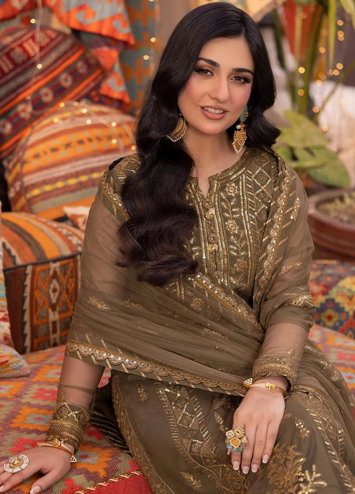 Pyaar Diyan Gallan By Asim Jofa Embroidered Net Suit Unstitched 3 Piece AJEM-05 - Festive Collection