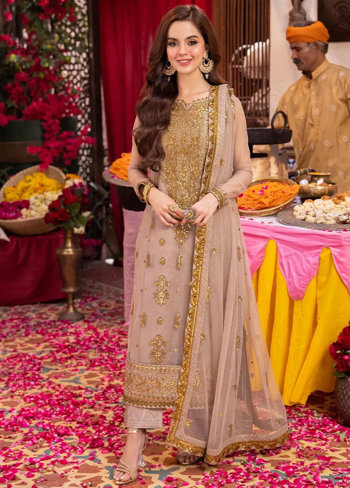 Pyaar Diyan Gallan By Asim Jofa Embroidered Net Suit Unstitched 3 Piece AJEM-06 - Festive Collection