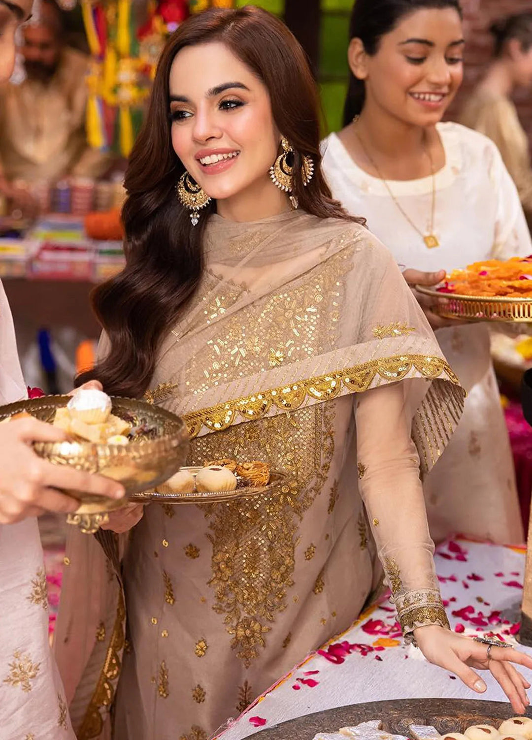 Pyaar Diyan Gallan By Asim Jofa Embroidered Net Suit Unstitched 3 Piece AJEM-06 - Festive Collection