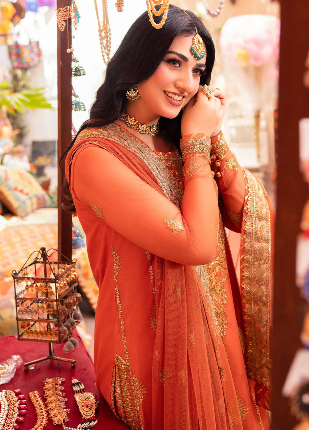 Pyaar Diyan Gallan By Asim Jofa Embroidered Net Suit Unstitched 3 Piece AJEM-08 - Festive Collection