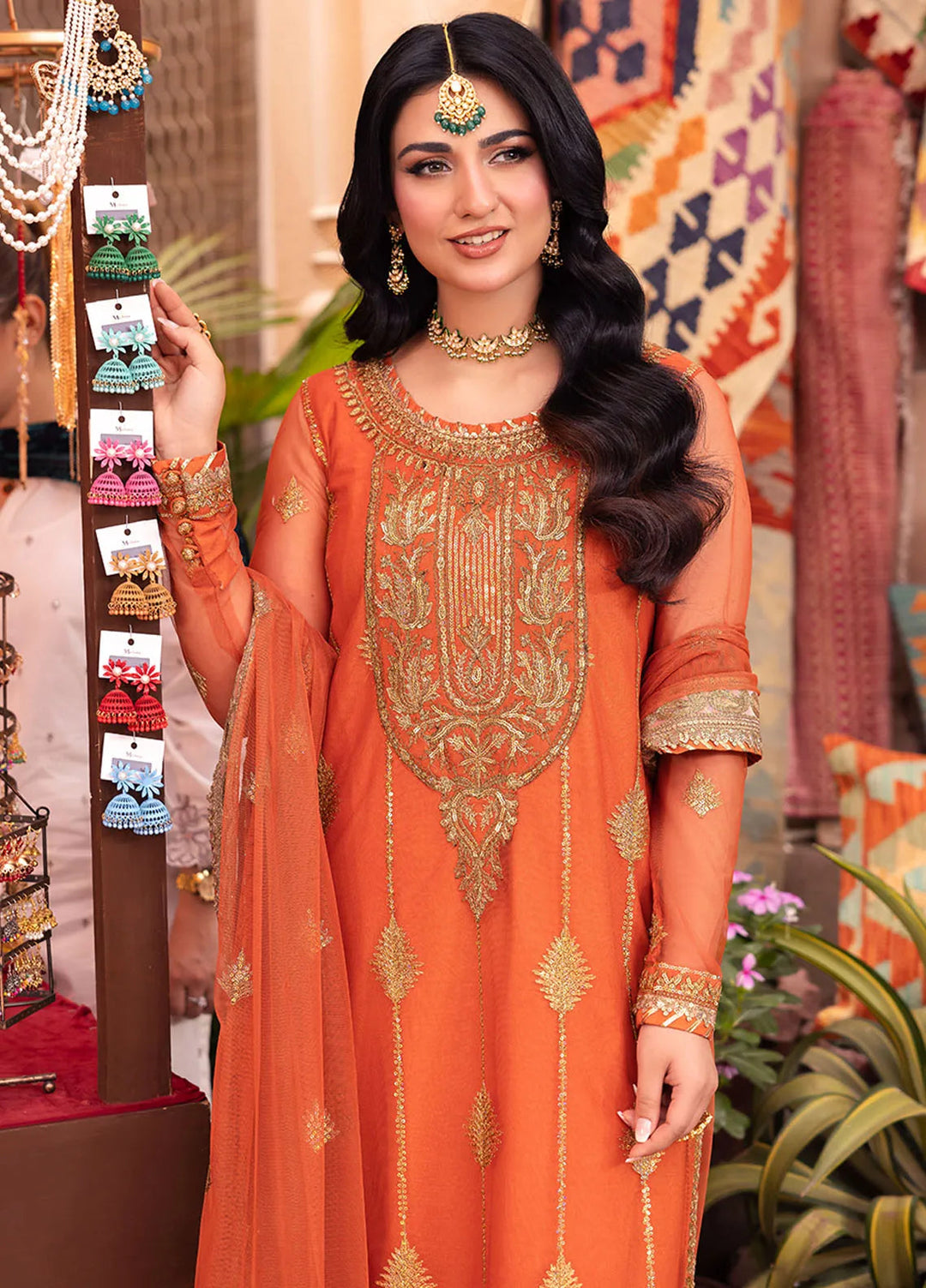 Pyaar Diyan Gallan By Asim Jofa Embroidered Net Suit Unstitched 3 Piece AJEM-08 - Festive Collection