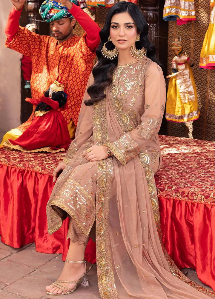 Pyaar Diyan Gallan By Asim Jofa Embroidered Net Suit Unstitched 3 Piece AJEM-09 - Festive Collection