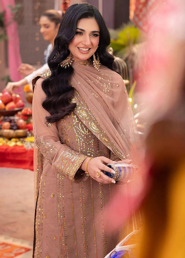 Pyaar Diyan Gallan By Asim Jofa Embroidered Net Suit Unstitched 3 Piece AJEM-09 - Festive Collection