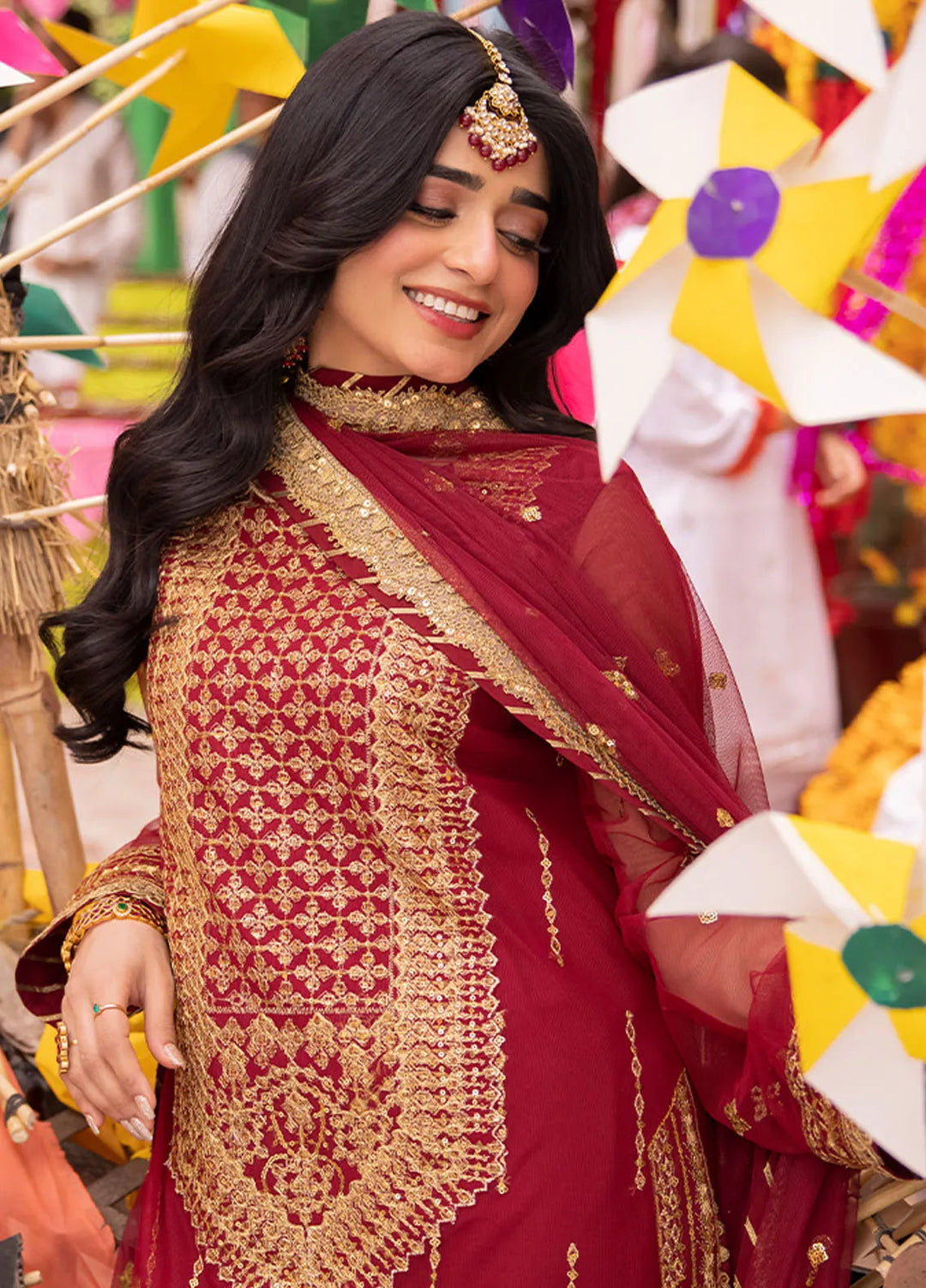Pyaar Diyan Gallan By Asim Jofa Embroidered Net Suit Unstitched 3 Piece AJEM-10 - Festive Collection