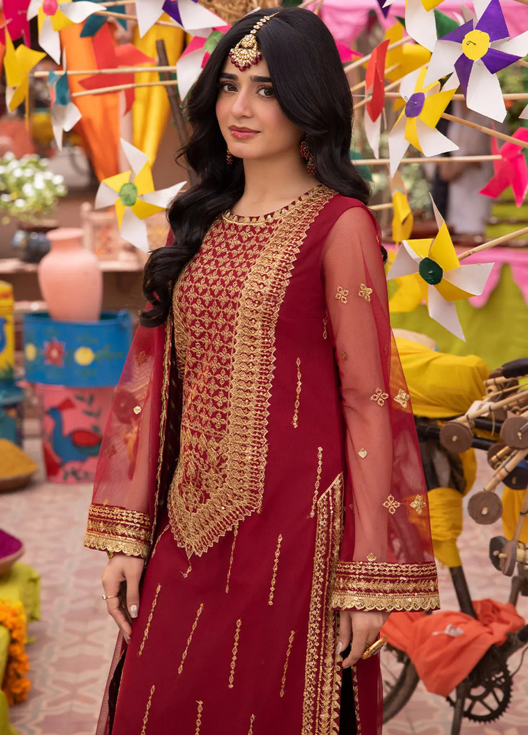 Pyaar Diyan Gallan By Asim Jofa Embroidered Net Suit Unstitched 3 Piece AJEM-10 - Festive Collection