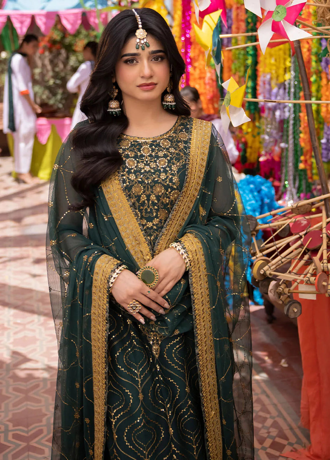 Pyaar Diyan Gallan By Asim Jofa Embroidered Net Suit Unstitched 3 Piece AJEM-16 - Festive Collection