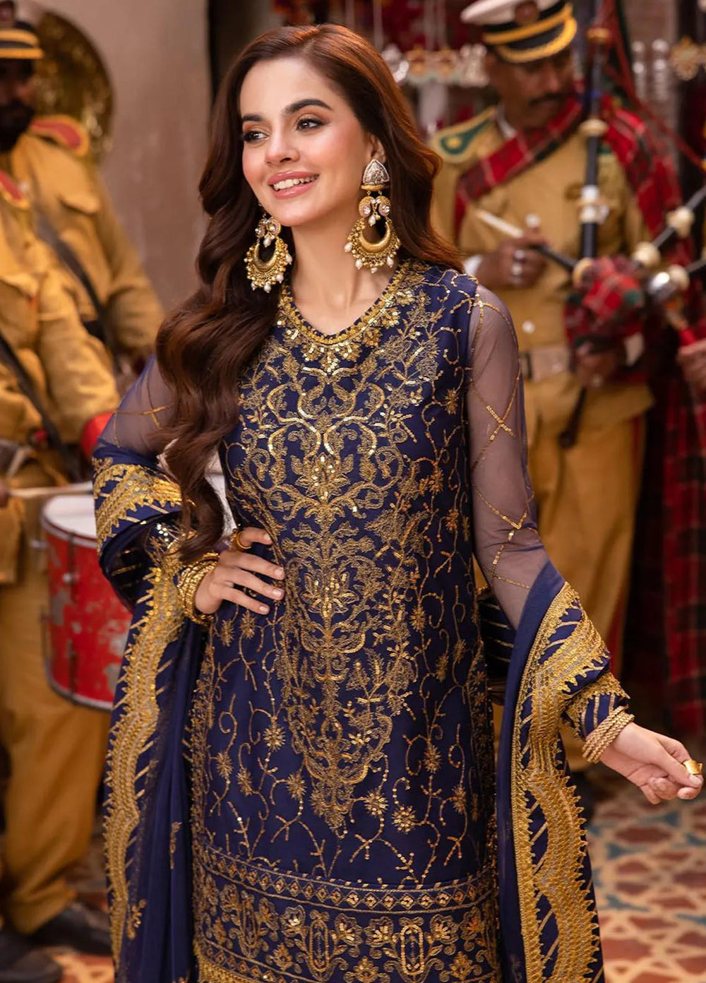 Pyaar Diyan Gallan By Asim Jofa Embroidered Net Suit Unstitched 3 Piece AJEM-18 - Festive Collection