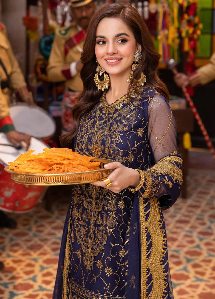 Pyaar Diyan Gallan By Asim Jofa Embroidered Net Suit Unstitched 3 Piece AJEM-18 - Festive Collection