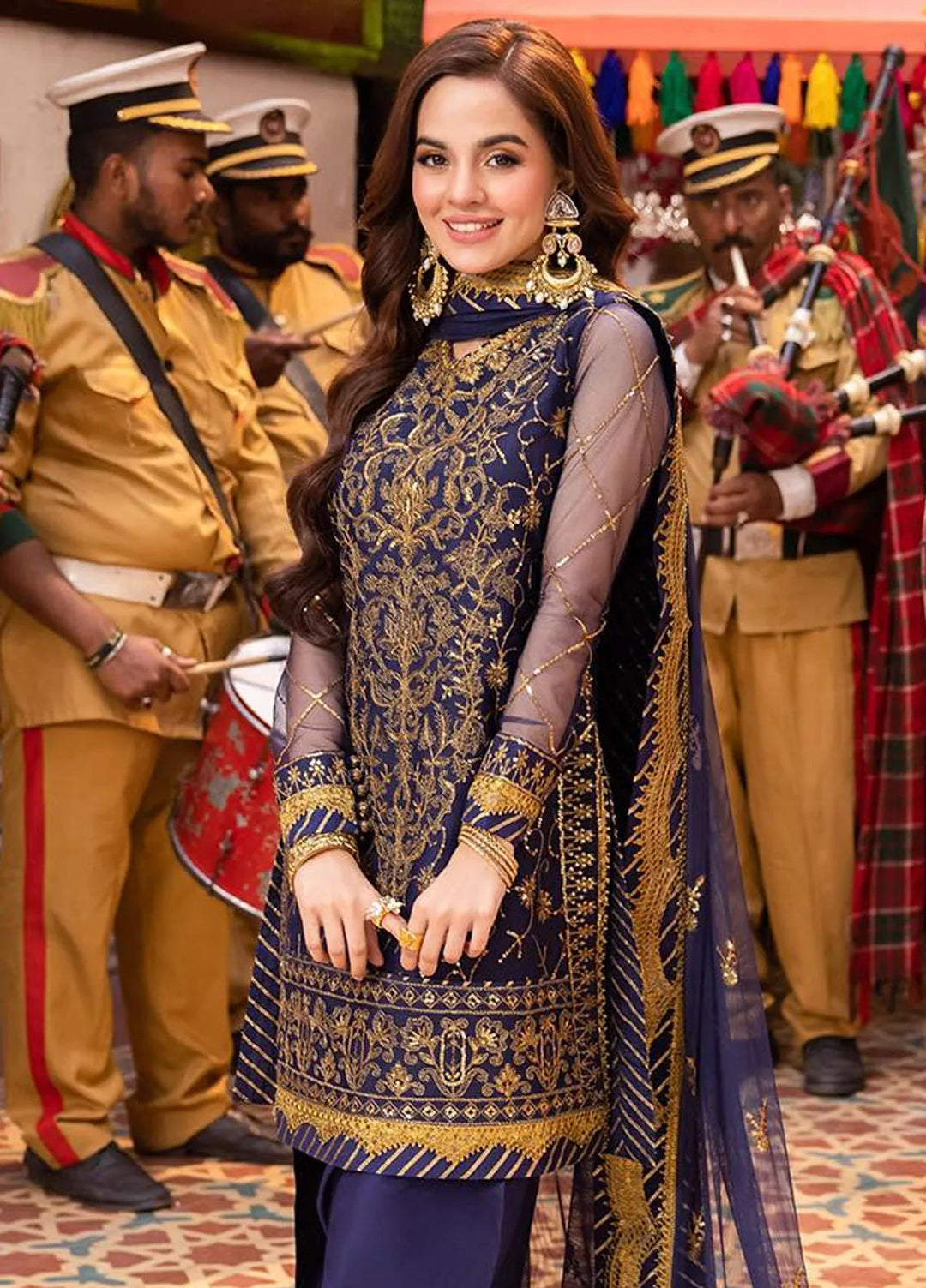 Pyaar Diyan Gallan By Asim Jofa Embroidered Net Suit Unstitched 3 Piece AJEM-18 - Festive Collection
