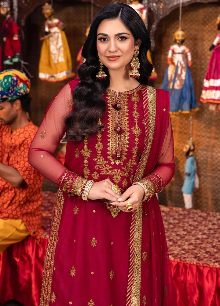 Pyaar Diyan Gallan By Asim Jofa Embroidered Net Suit Unstitched 3 Piece AJEM-19 - Festive Collection