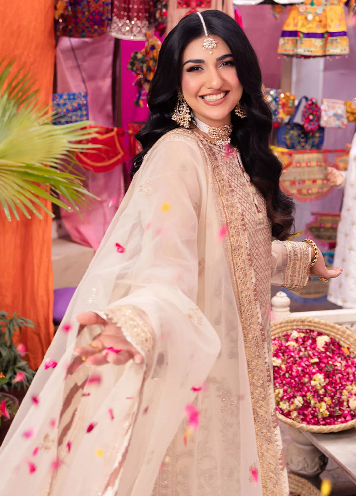 Pyaar Diyan Gallan By Asim Jofa Embroidered Organza Suit Unstitched 3 Piece AJEM-11 - Festive Collection