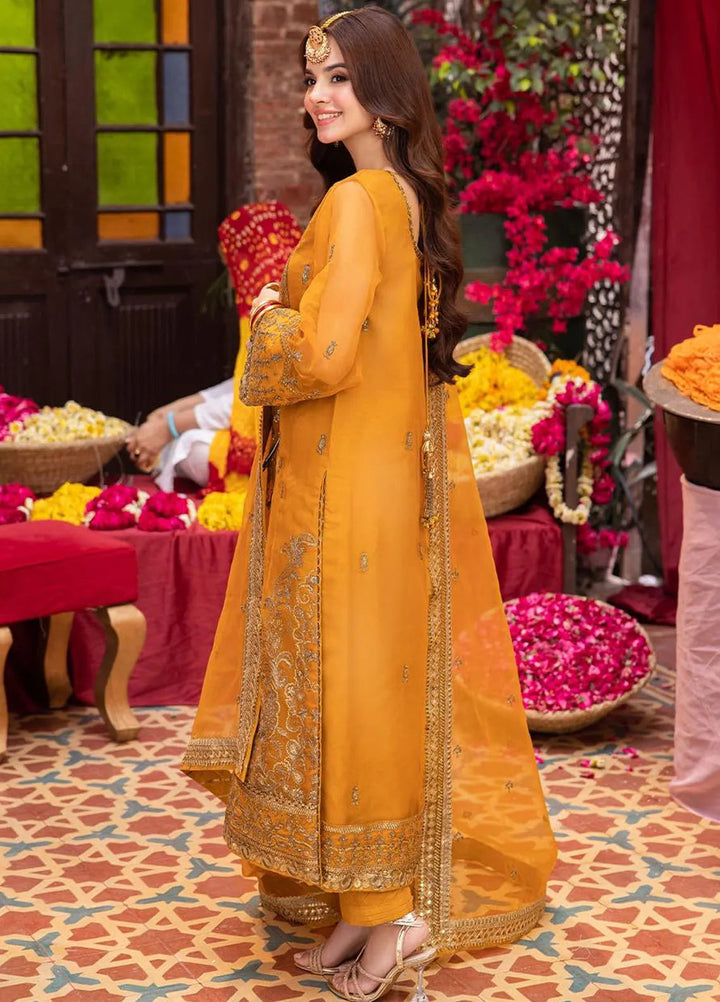 Pyaar Diyan Gallan By Asim Jofa Embroidered Organza Suit Unstitched 3 Piece AJEM-12 - Festive Collection