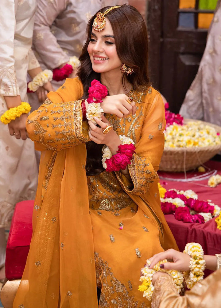 Pyaar Diyan Gallan By Asim Jofa Embroidered Organza Suit Unstitched 3 Piece AJEM-12 - Festive Collection