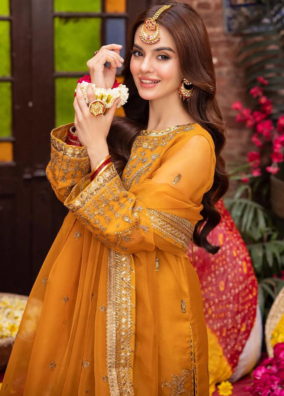 Pyaar Diyan Gallan By Asim Jofa Embroidered Organza Suit Unstitched 3 Piece AJEM-12 - Festive Collection