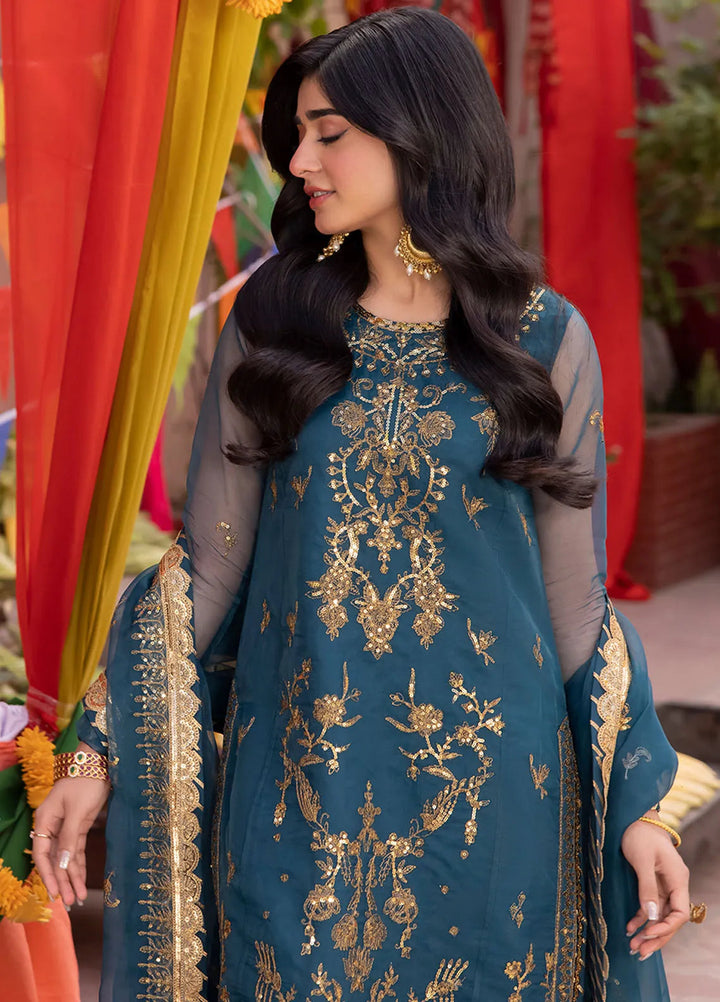 Pyaar Diyan Gallan By Asim Jofa Embroidered Organza Suit Unstitched 3 Piece AJEM-13 - Festive Collection