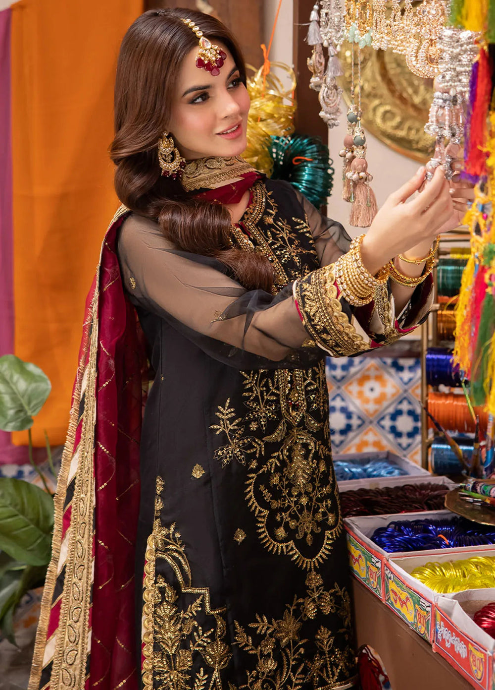 Pyaar Diyan Gallan By Asim Jofa Embroidered Organza Suit Unstitched 3 Piece AJEM-14 - Festive Collection