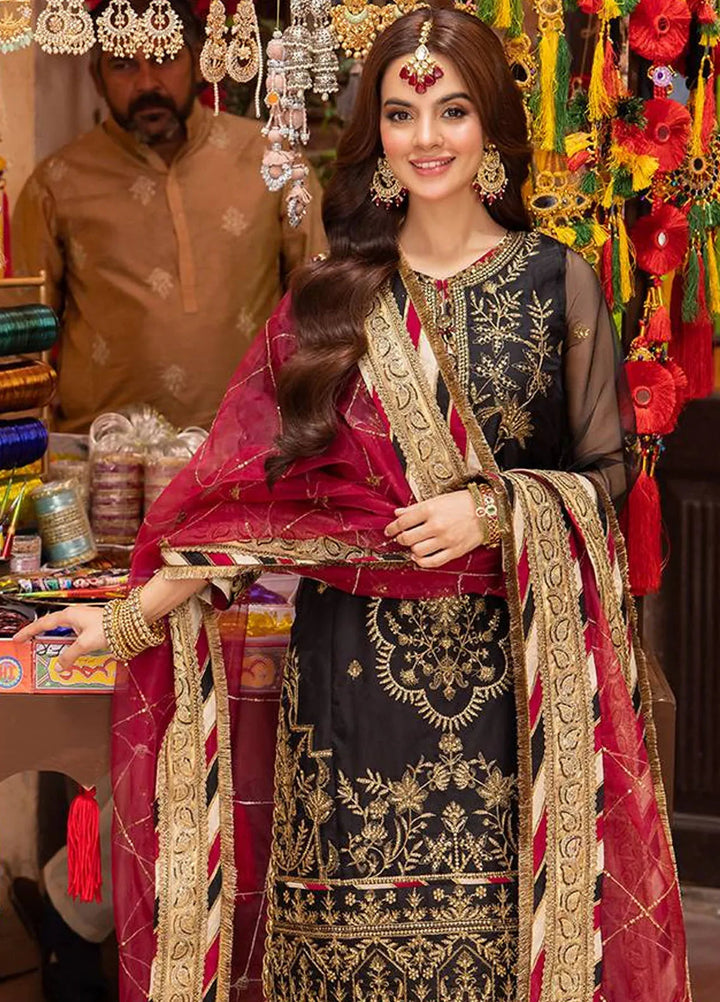 Pyaar Diyan Gallan By Asim Jofa Embroidered Organza Suit Unstitched 3 Piece AJEM-14 - Festive Collection