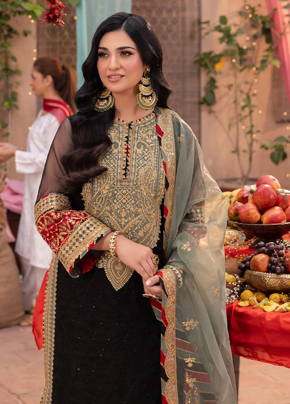 Pyaar Diyan Gallan By Asim Jofa Embroidered Organza Suit Unstitched 3 Piece AJEM-15 - Festive Collection