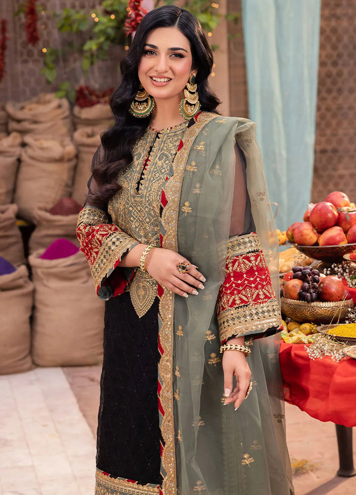Pyaar Diyan Gallan By Asim Jofa Embroidered Organza Suit Unstitched 3 Piece AJEM-15 - Festive Collection