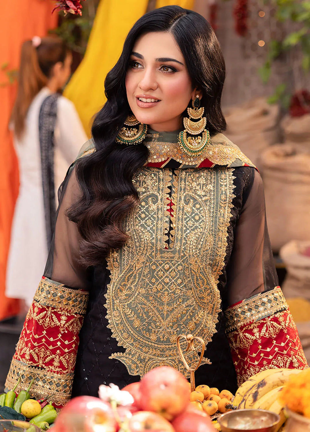 Pyaar Diyan Gallan By Asim Jofa Embroidered Organza Suit Unstitched 3 Piece AJEM-15 - Festive Collection