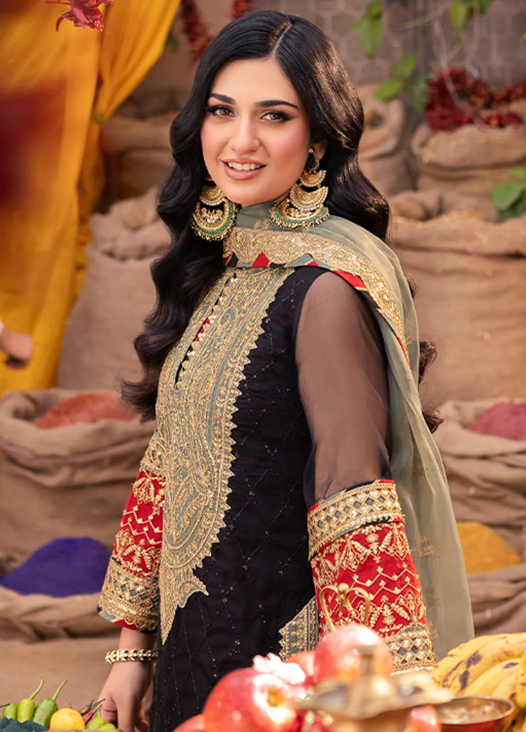 Pyaar Diyan Gallan By Asim Jofa Embroidered Organza Suit Unstitched 3 Piece AJEM-15 - Festive Collection
