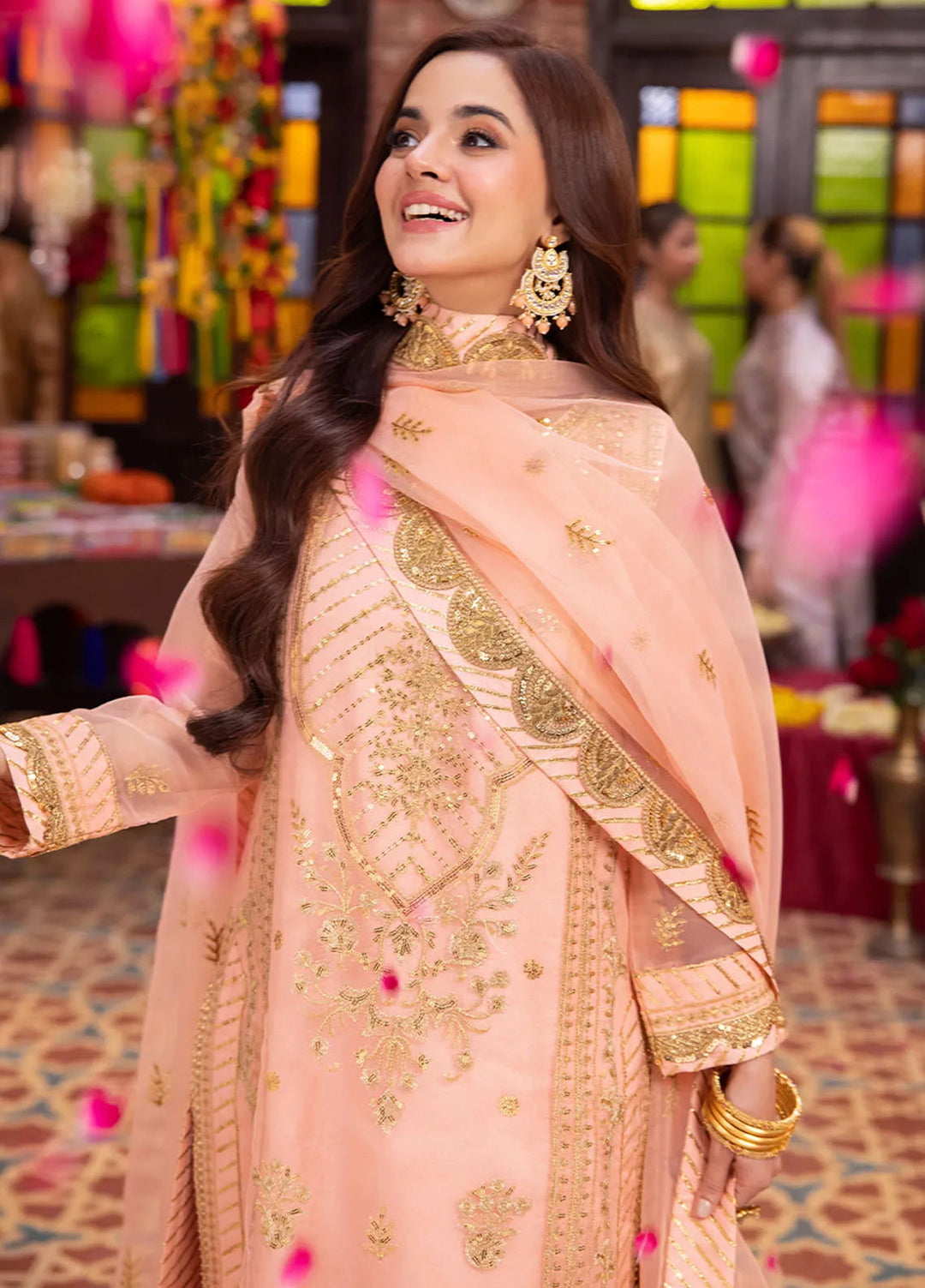 Pyaar Diyan Gallan By Asim Jofa Embroidered Organza Suit Unstitched 3 Piece AJEM-20 - Festive Collection