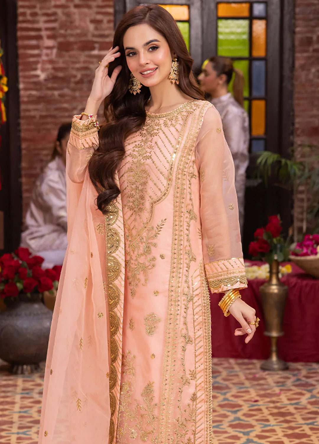 Pyaar Diyan Gallan By Asim Jofa Embroidered Organza Suit Unstitched 3 Piece AJEM-20 - Festive Collection