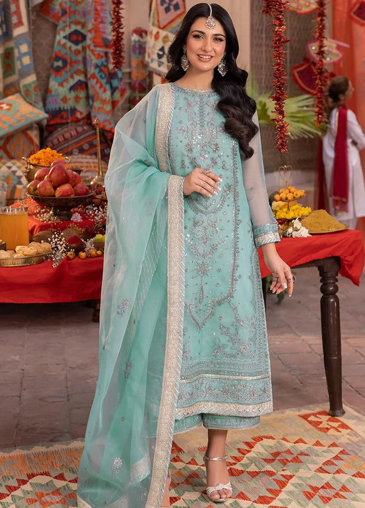 Pyaar Diyan Gallan By Asim Jofa Embroidered Organza Suit Unstitched 3 Piece AJEM-21 - Festive Collection