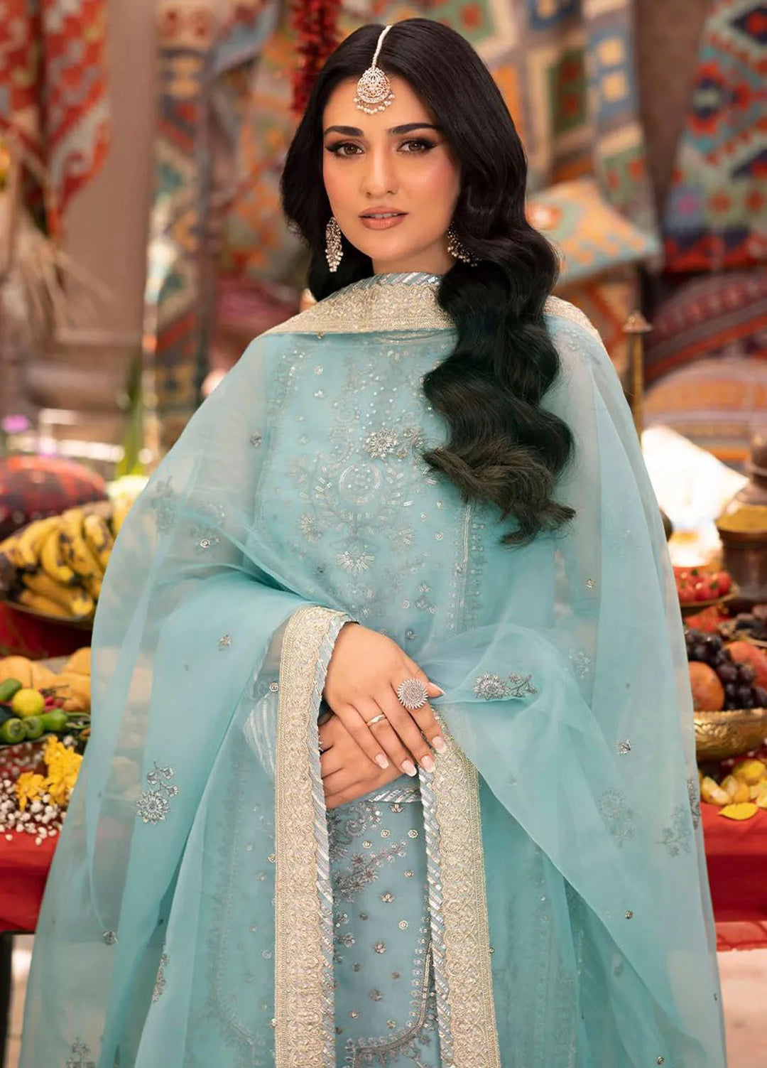 Pyaar Diyan Gallan By Asim Jofa Embroidered Organza Suit Unstitched 3 Piece AJEM-21 - Festive Collection