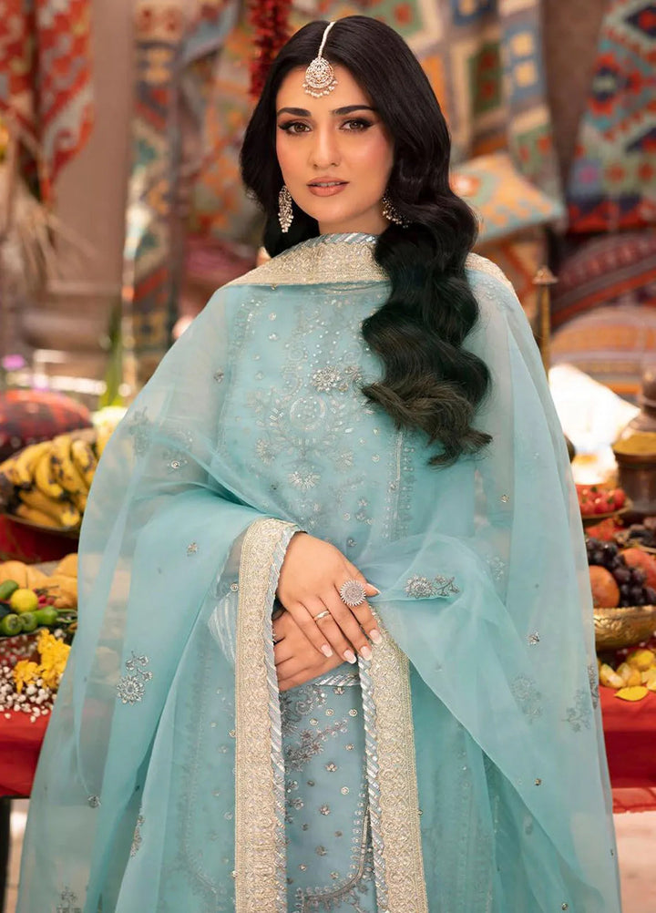 Pyaar Diyan Gallan By Asim Jofa Embroidered Organza Suit Unstitched 3 Piece AJEM-21 - Festive Collection